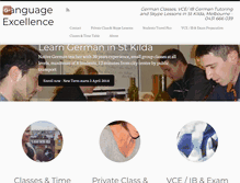 Tablet Screenshot of languageexcellence.net
